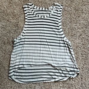 EUC Beyond Yoga Striped High Low Tank XS